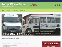 Tablet Screenshot of foleysbuses.com